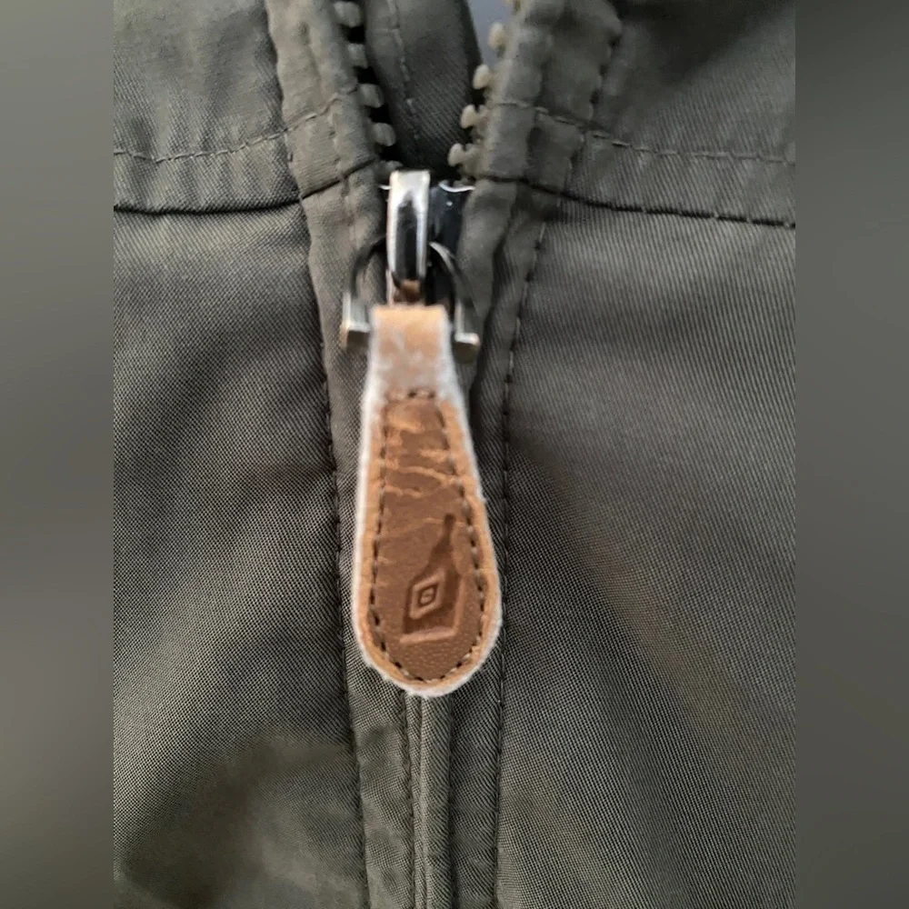 London FOG Dark Beige Outdoor Jacket with  Convertible Hood Men M Medium